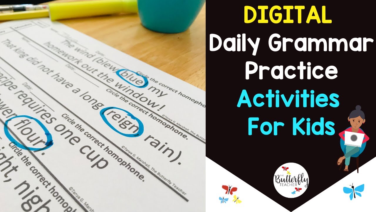 Digital Daily Grammar Practice for Kids