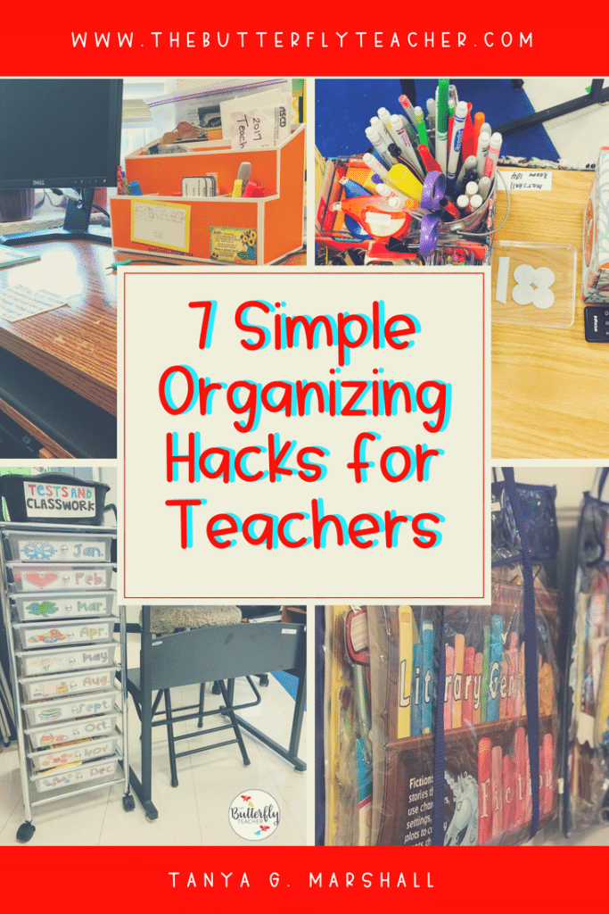 simple organizing hacks for teachers