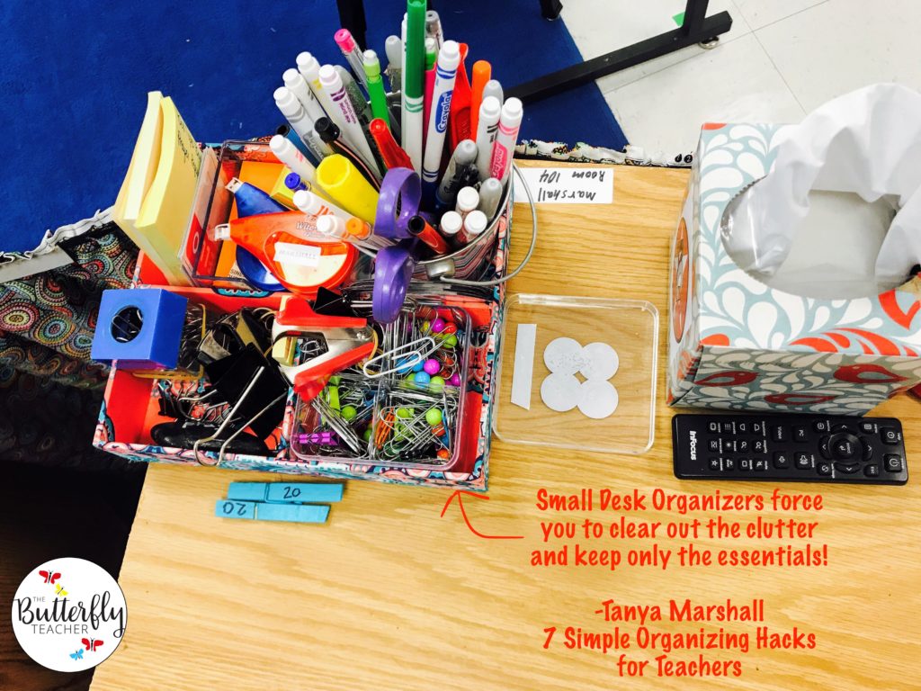 simple organizing hacks for teachers