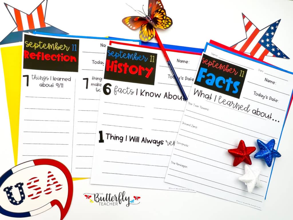 9/11 reading activities for kids