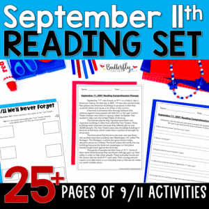 September 11th activities reading comprehension