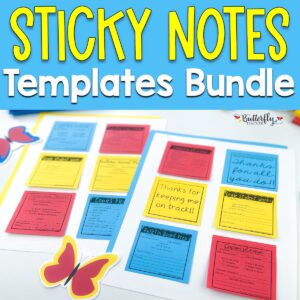 sticky note templates