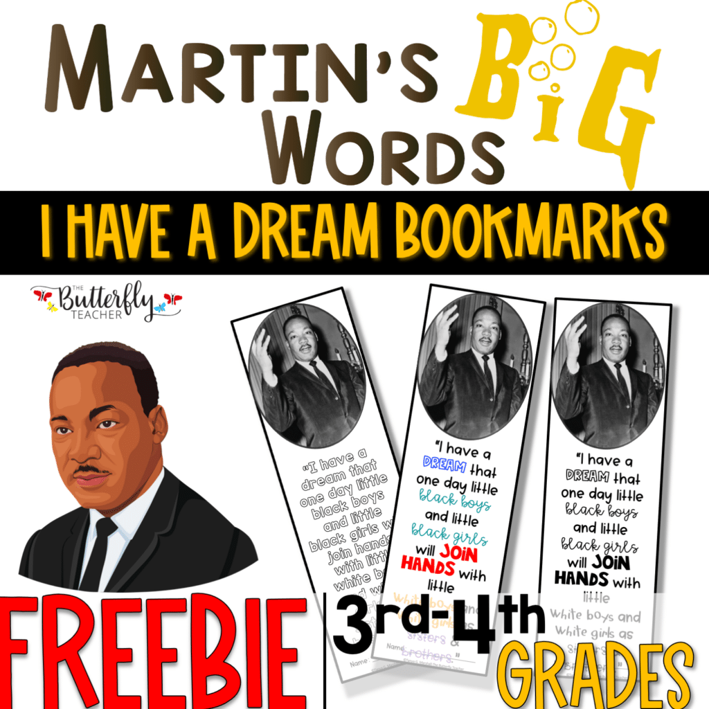 mlk day free bookmarks