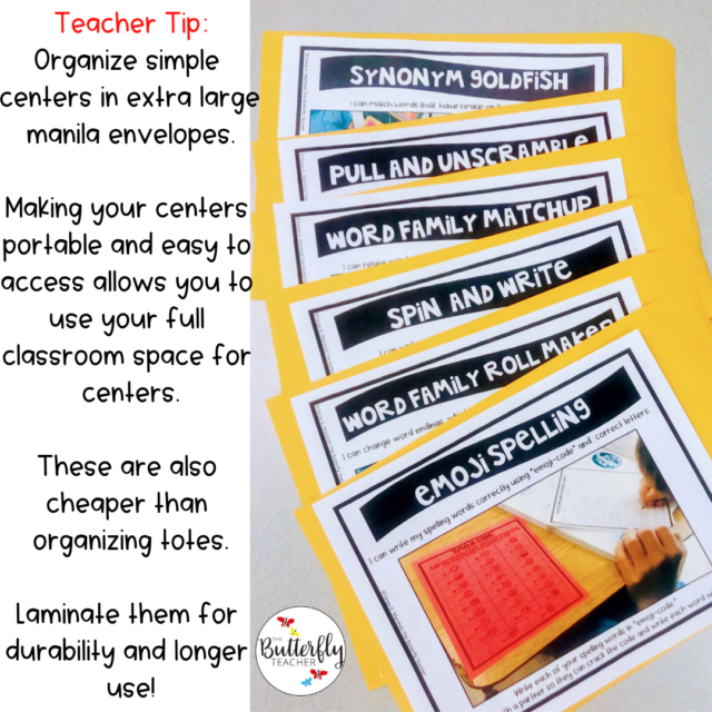 4th grade literacy centers