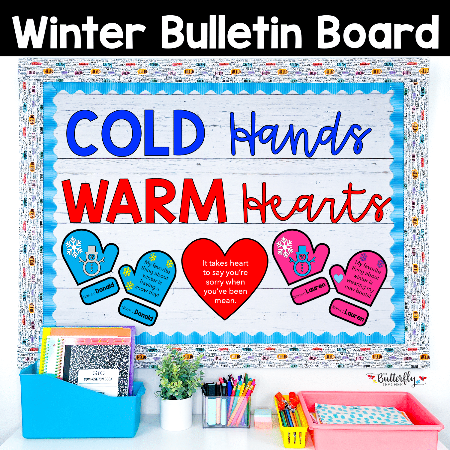 winter bulletin board