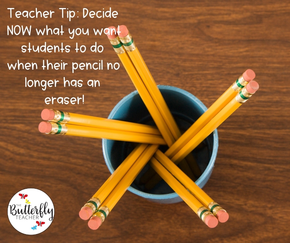 pencil system in the classroom