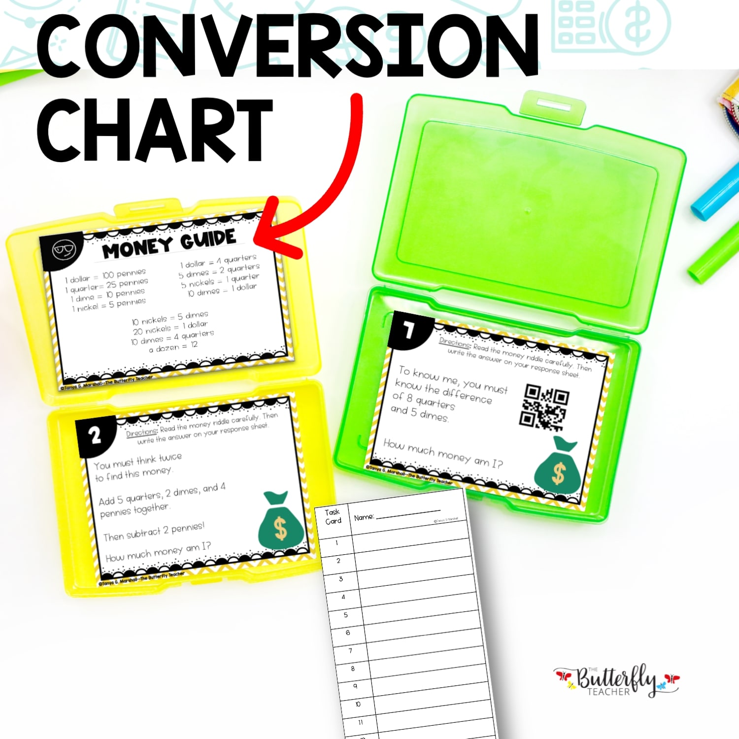 Money Word Problems 2nd Grade Math Fun Task Cards | Counting Money 2.MD.C.8 Money Word Problems 2nd Grade Math Fun Task Cards | Counting Money 2.MD.C.8
