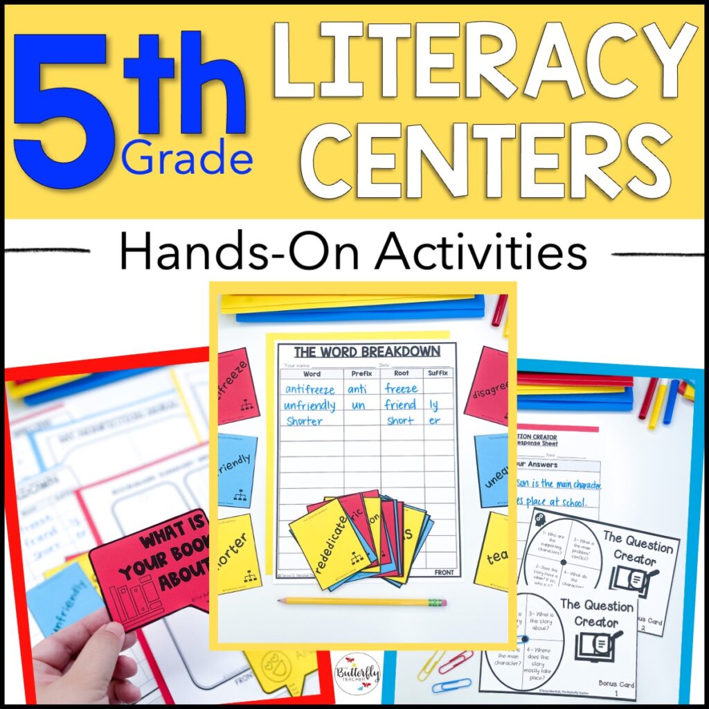 5th grade literacy centers