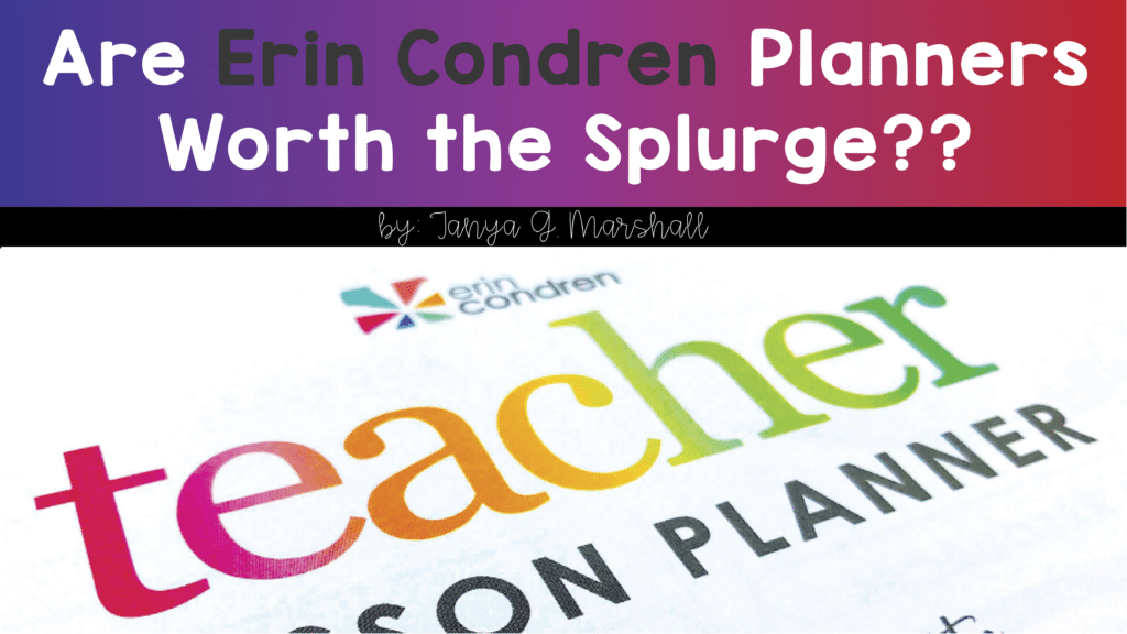 Erin-Condren planners for teacher