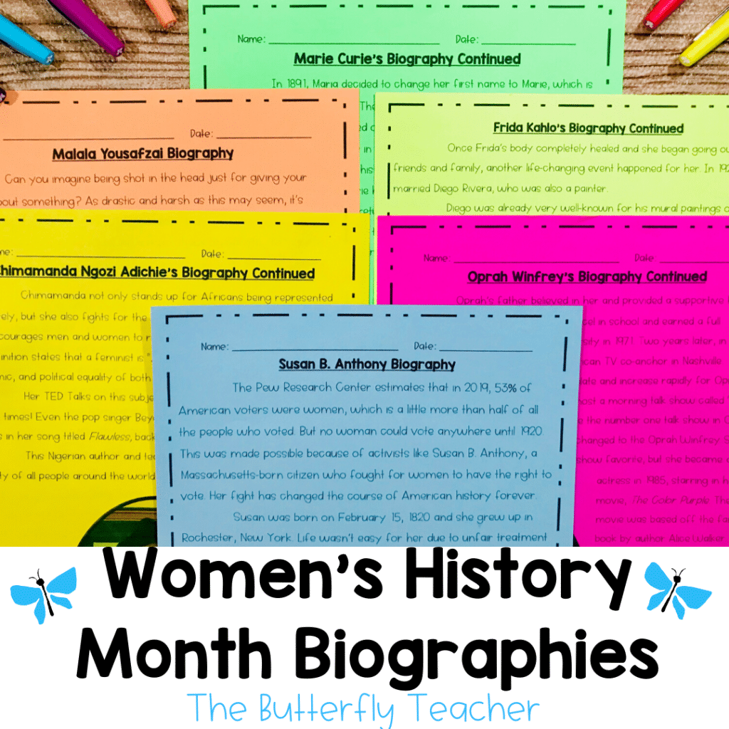 women's history month activities