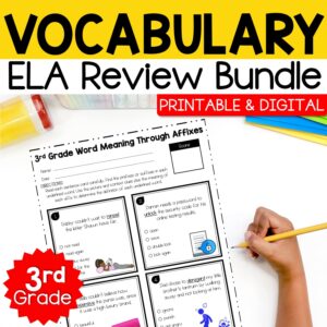 3rd grade vocabulary activities