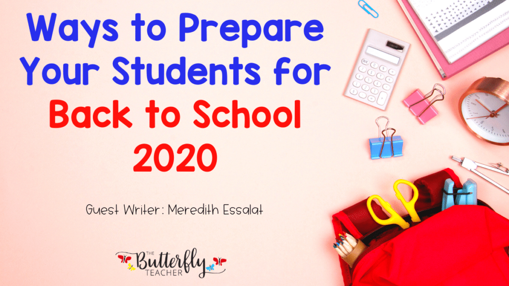 Back to school 2020 distance learning