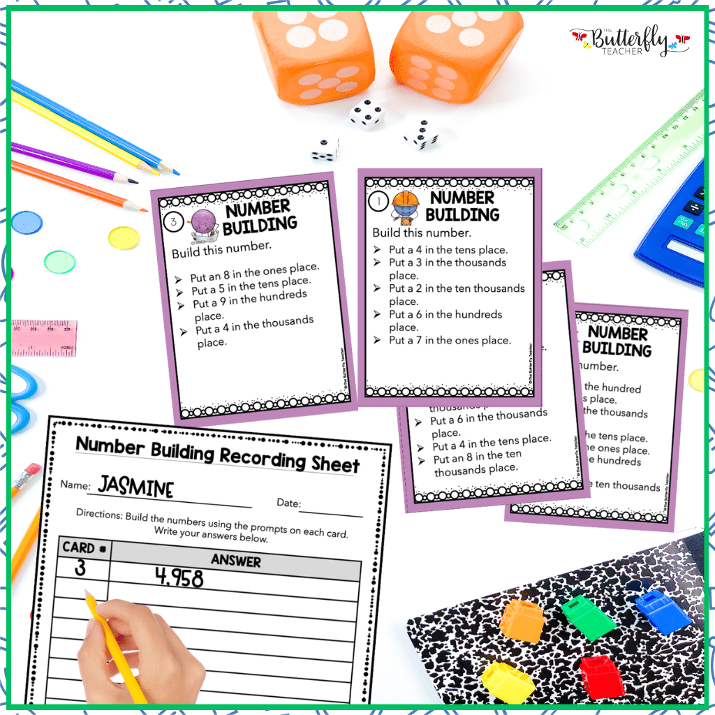 4th grade math centers packets