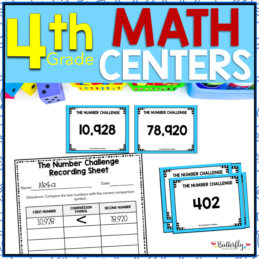 4th grade math centers