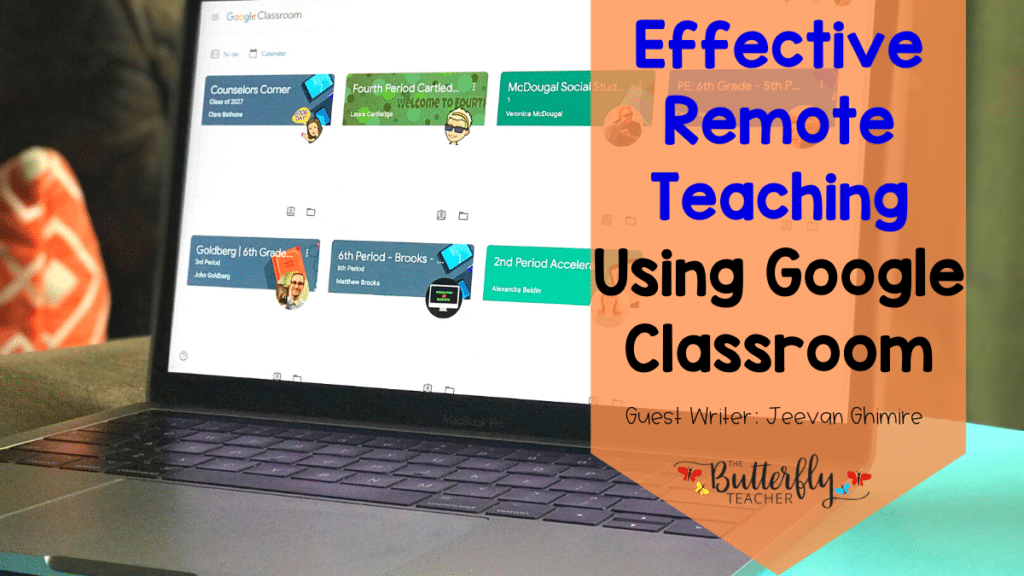 remote teaching using google classroom
