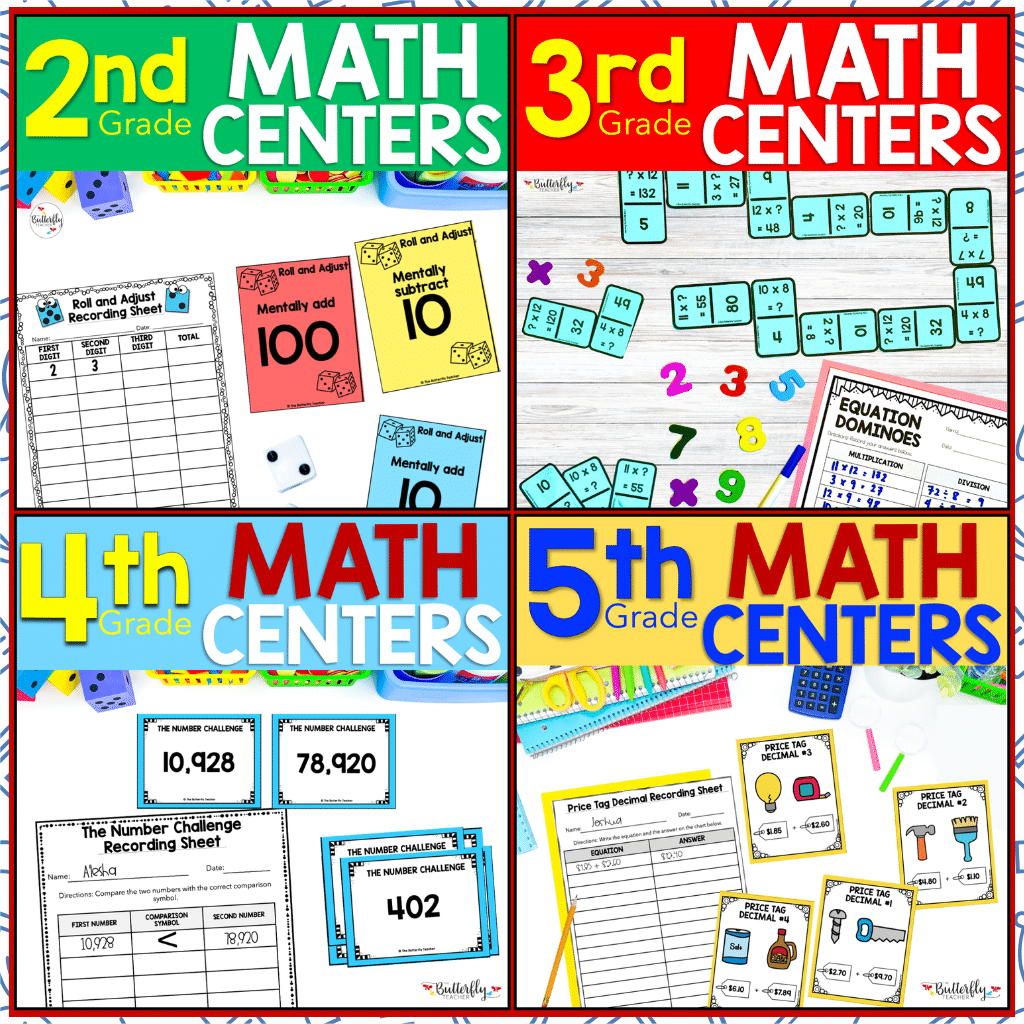 math centers bundled for math talks