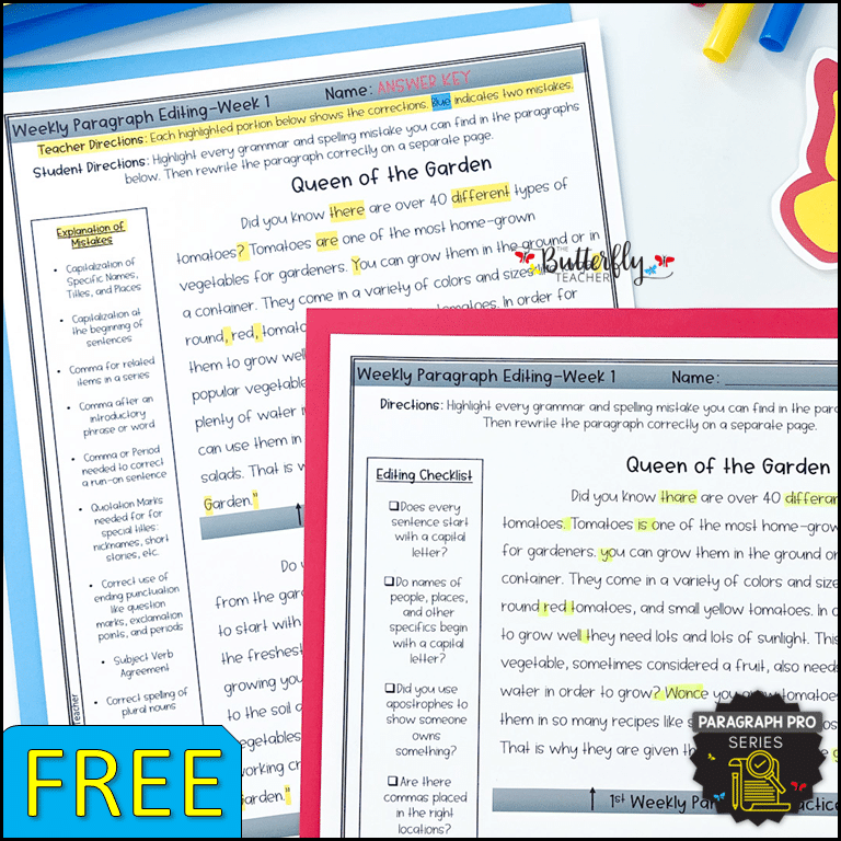 Prepositions Grammar Activity Freebie