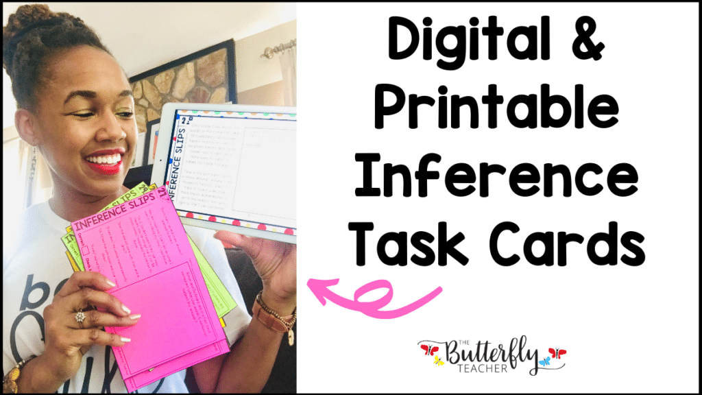 digital and printable inference task cards