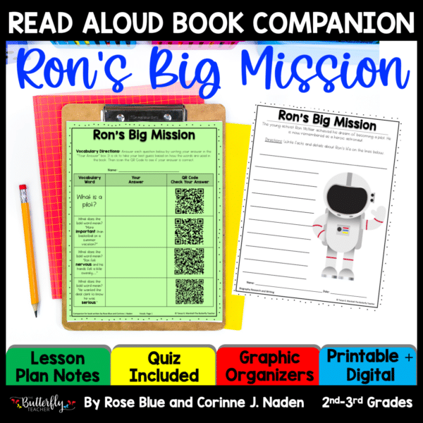 Ron's Big Mission Book Activities | Ron McNair Black History Biography