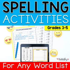 spelling activities for any word list