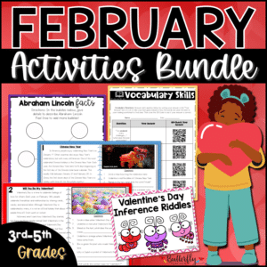 February activities upper elementary