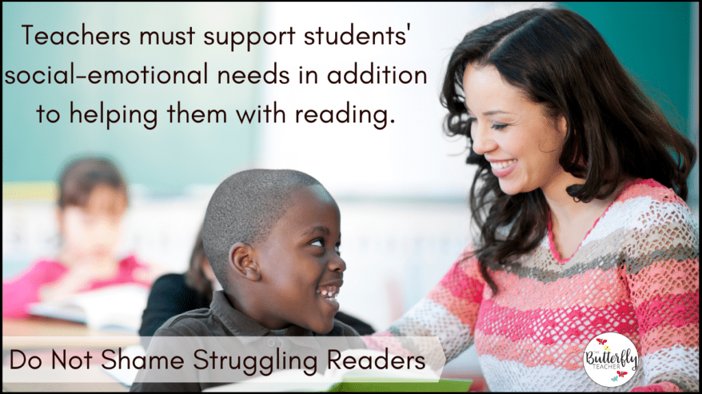 shame struggling readers