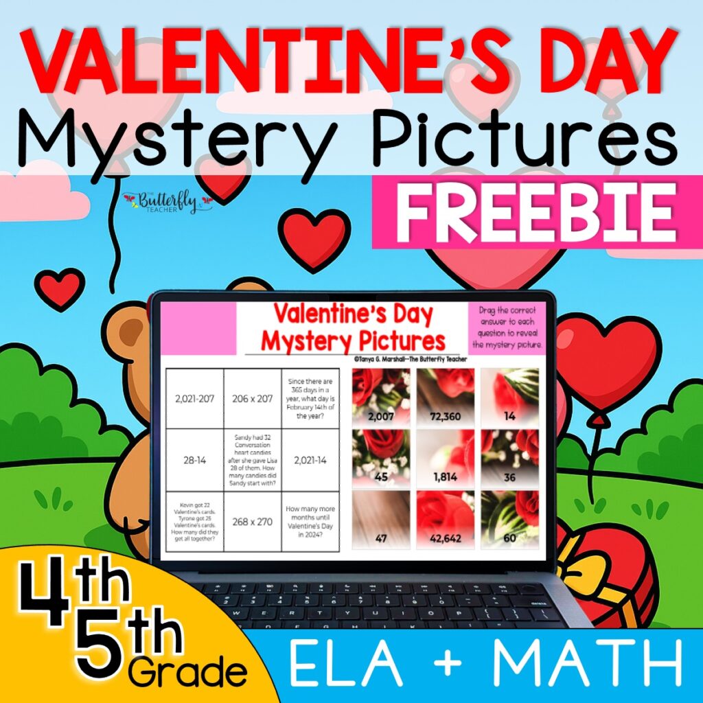 valentines day ela and math