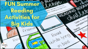summer reading activities for upper elementary