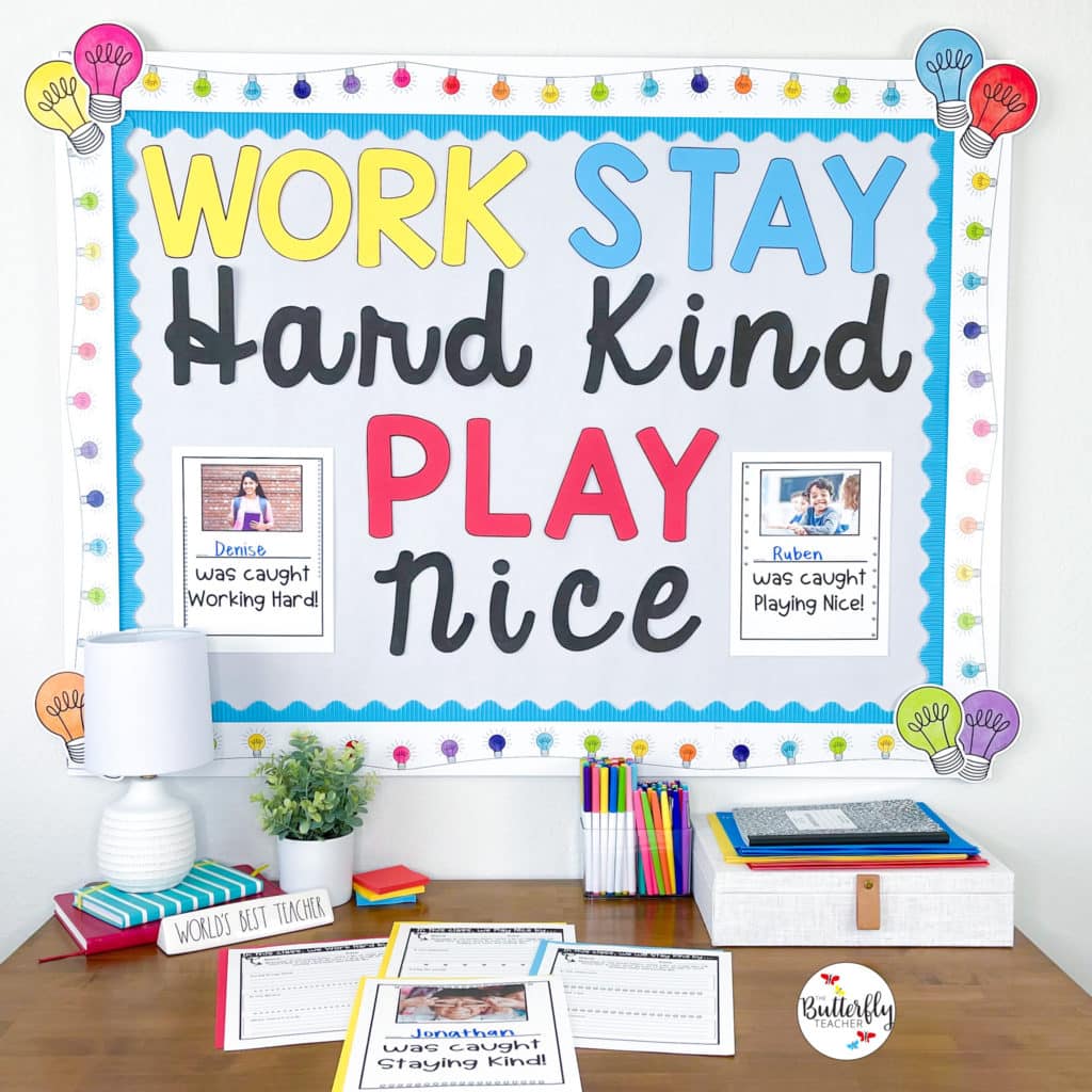 back to school bulletin board
