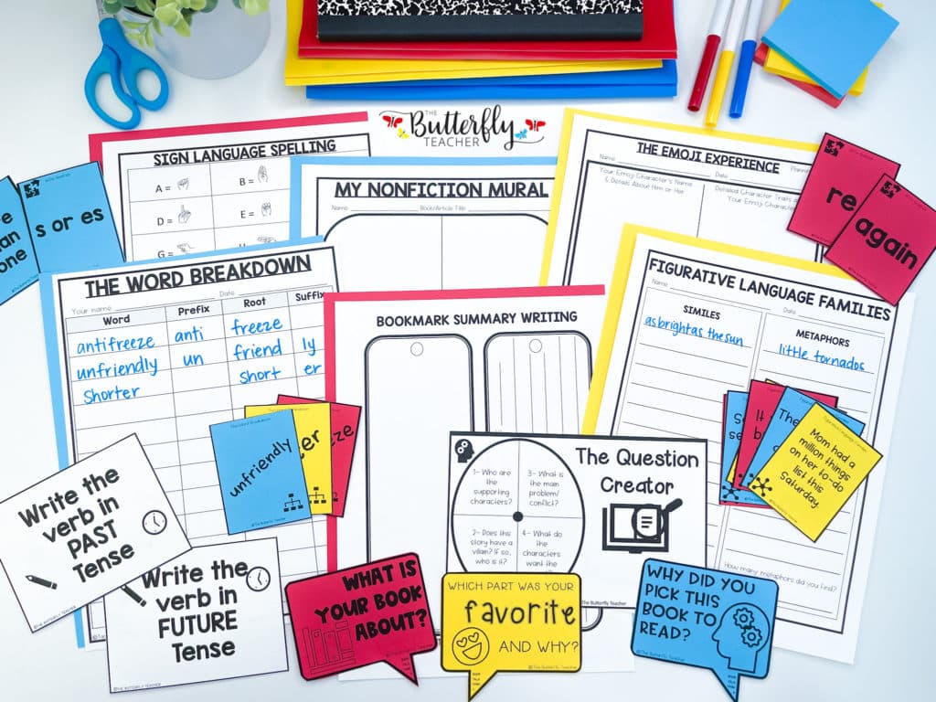 5th grade literacy centers