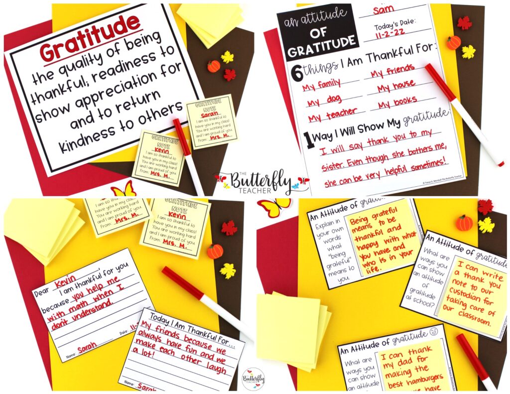 gratitude improves classroom environment
