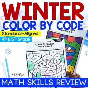 winter math worksheets 4th grade