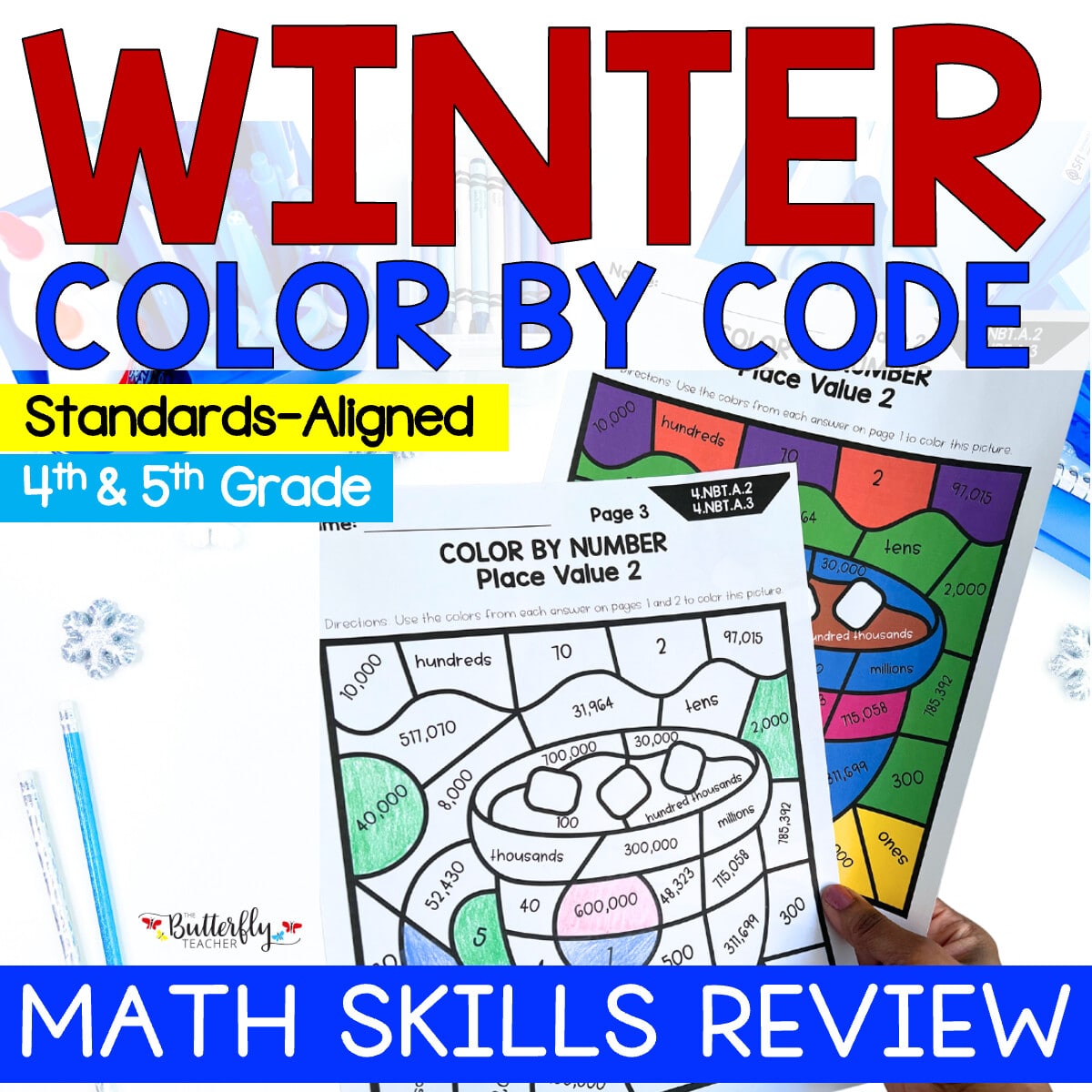 winter math worksheets 4th grade