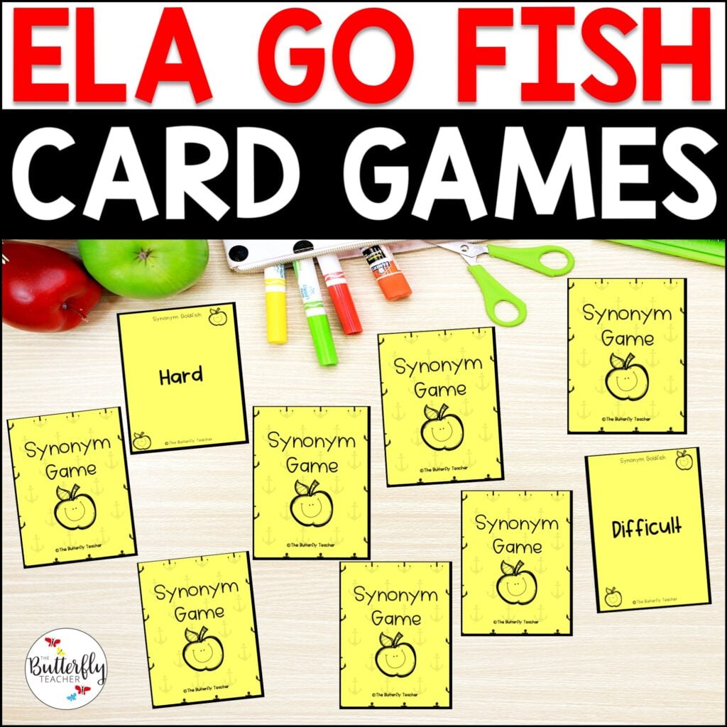 ELA Test Prep Activities - Go Fish