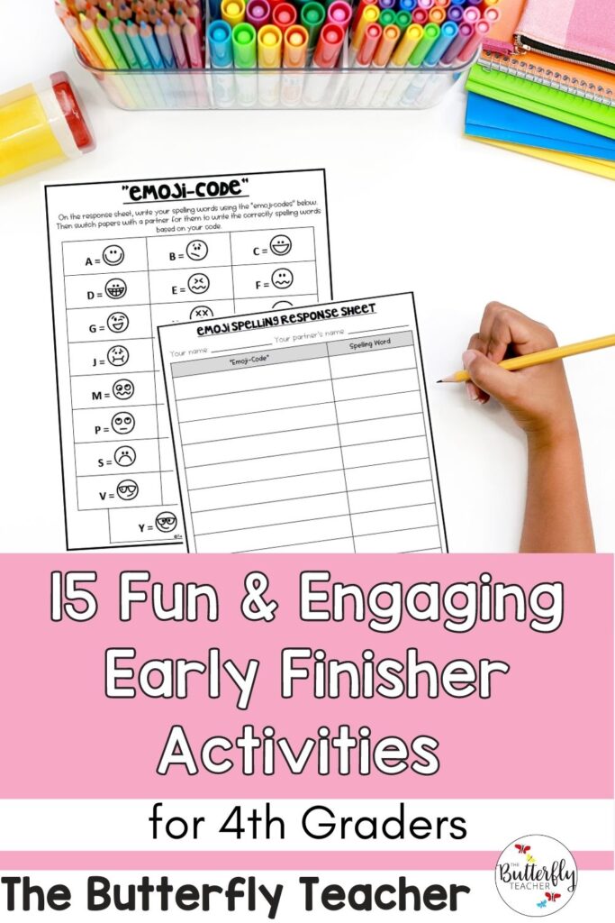 15 fun and engaging early finisher activities