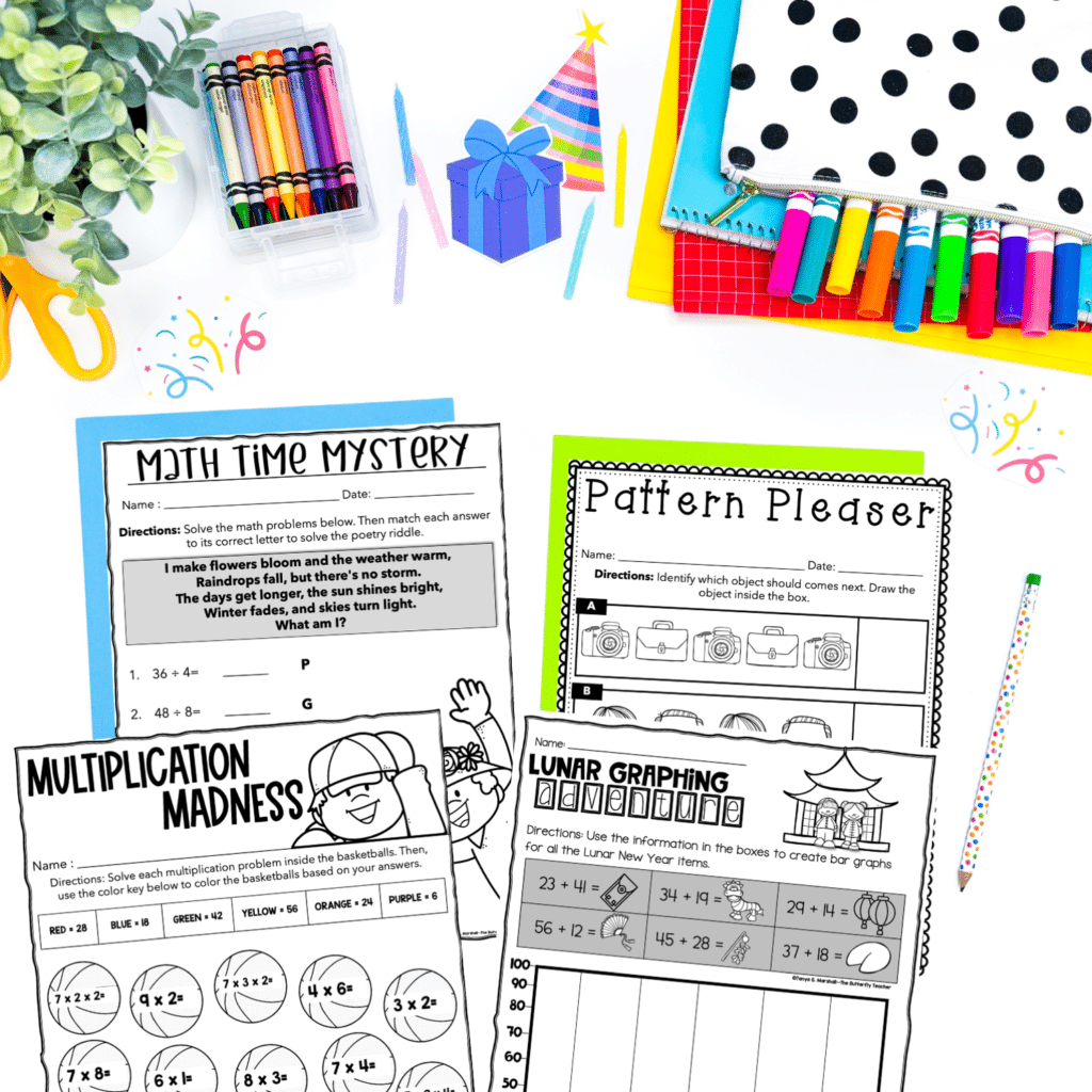 Year-Long Activities for Early Finisher Students