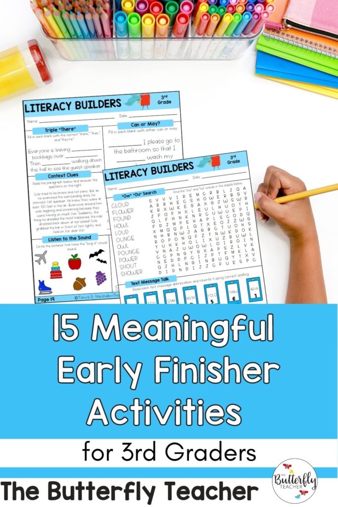 15 Meaningful Early Finisher Activities for 3rd Grade Students