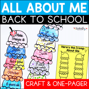 all about me back to school activity
