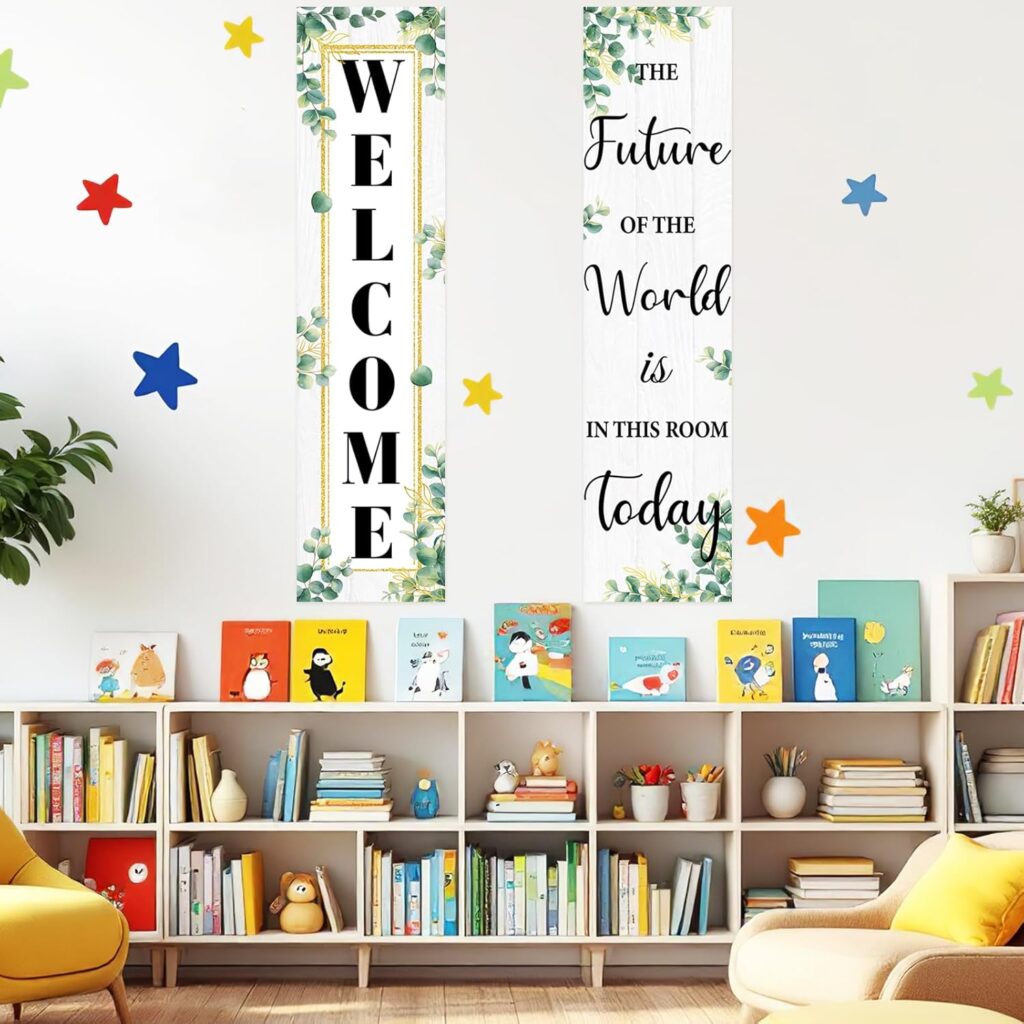 Eucalyptus Classroom Welcome Poster Decorations
