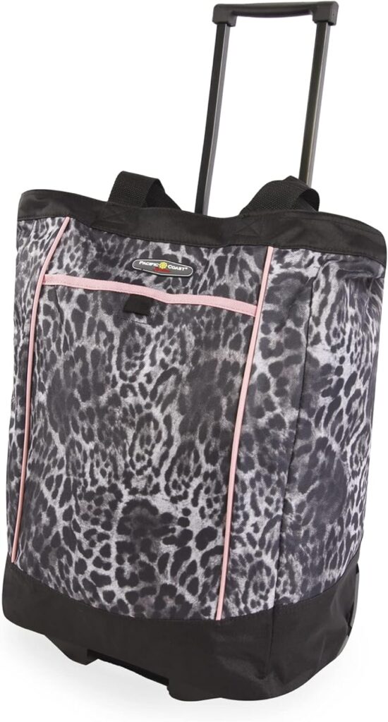 Pacific Coast Signature Large Rolling Shopper Tote Bag