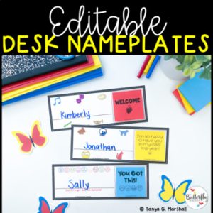 student desk name plates