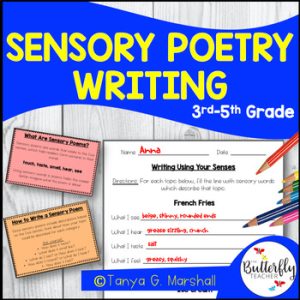 Spring Poems Sensory Poetry Unit National Poetry Month Activities