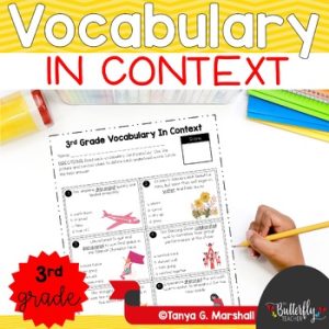 Context Clues Worksheets 3rd Grade Vocabulary in Context Vocabulary Activities