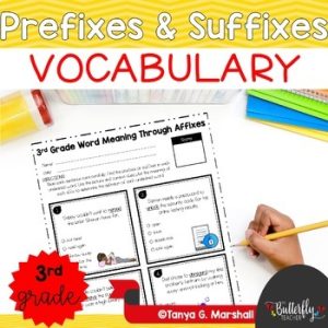 3rd Grade Prefixes and Suffixes 3rd Grade Vocabulary Activities Roots & Affixes