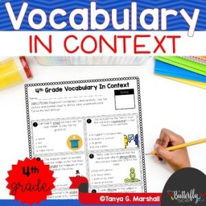 Context Clues Worksheets Vocabulary Activities 4th Grade Vocabulary in Context