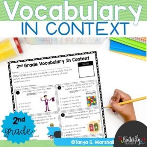 2nd Grade Vocabulary Activities Context Clues Worksheets Vocabulary in Context