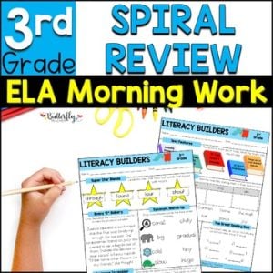 3rd Grade Spiral Literacy Review Practice Morning Work