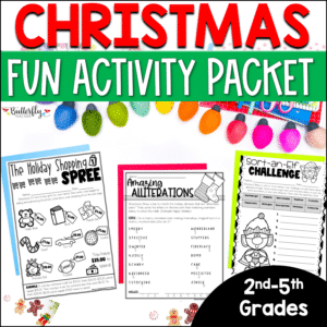 Christmas packet worksheets