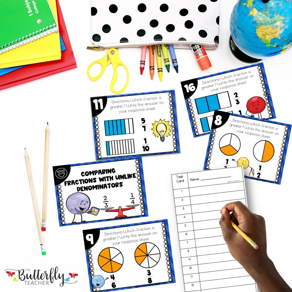 fraction activities for upper elementary