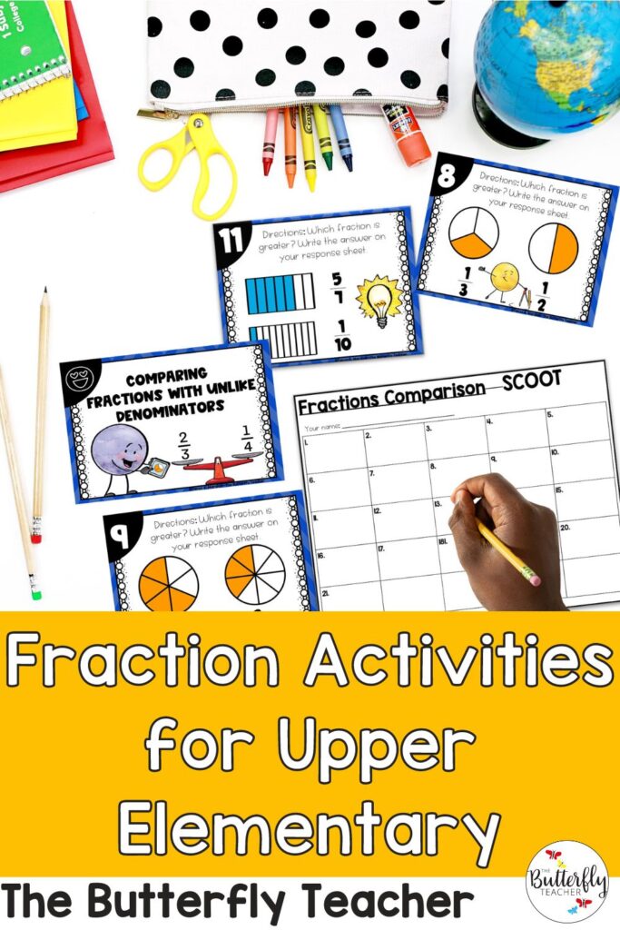 fraction activities for upper elementary